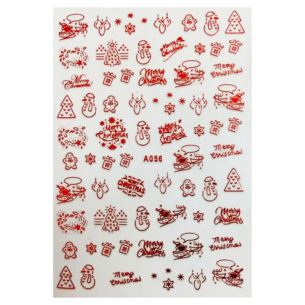 3D Winter Nail Art Stickers A056R