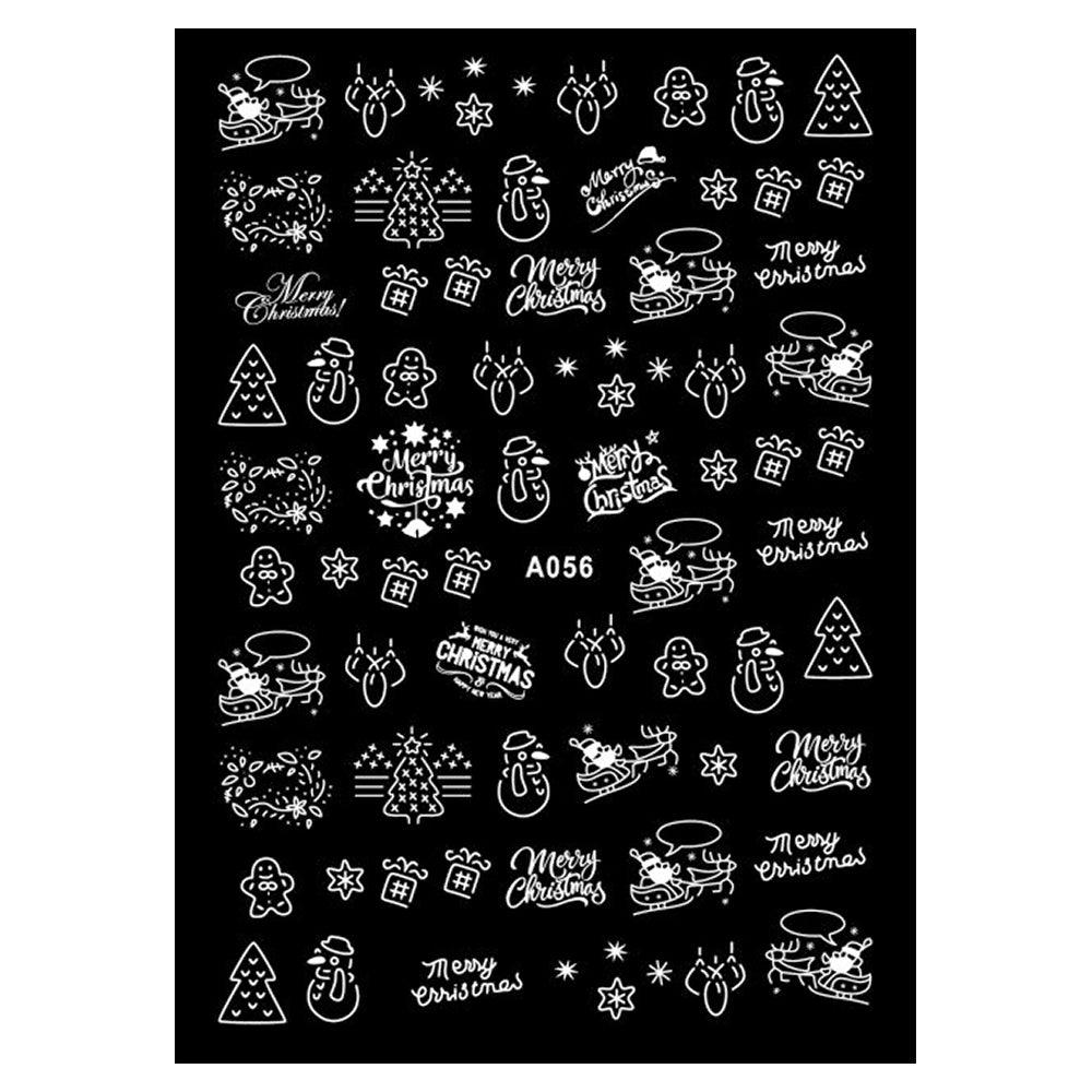 3D Winter Nail Art Stickers A056W