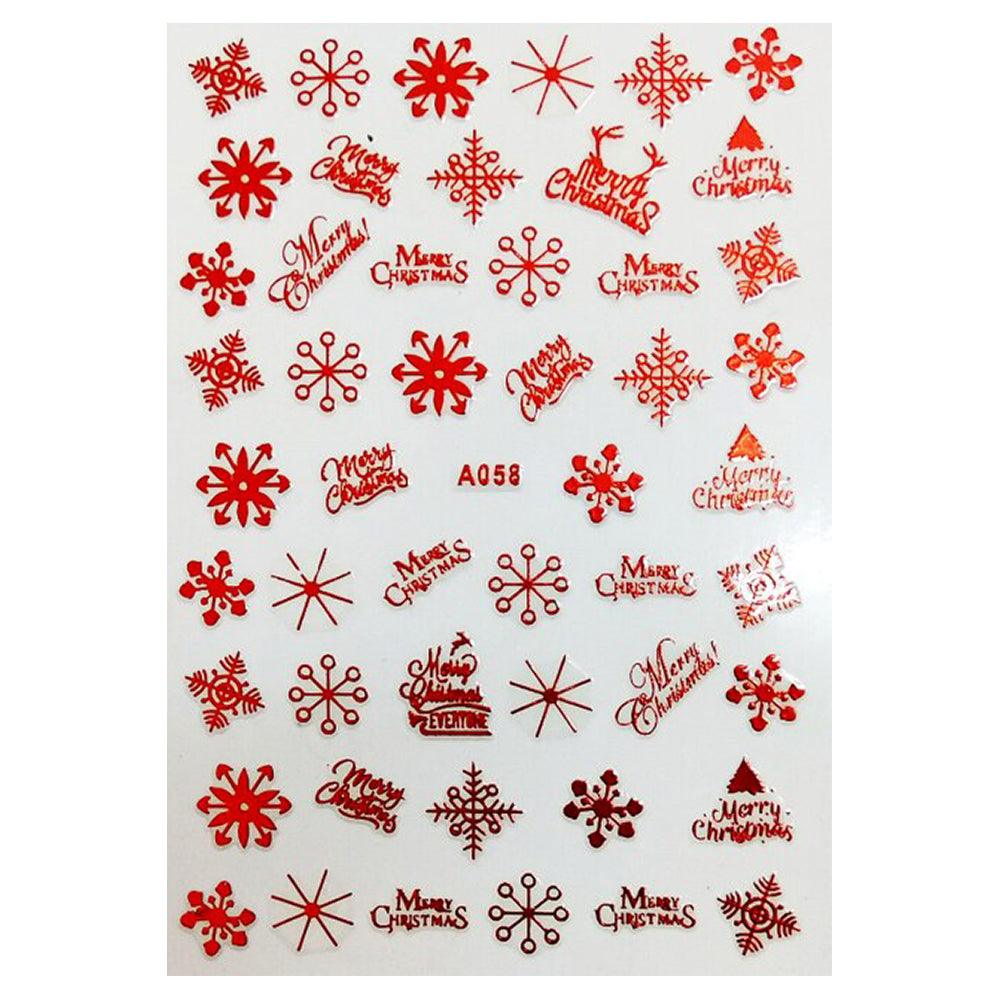 3D Winter Nail Art Stickers A058R