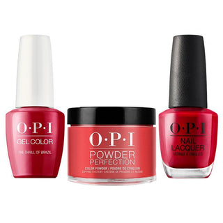 OPI 3 in 1 - A16 Thrill Of Brazil - Dip, Gel & Lacquer Matching