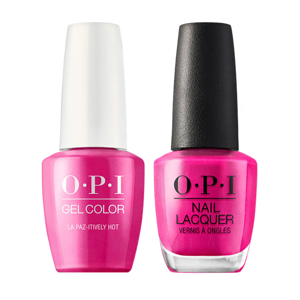 OPI Gel Nail Polish Duo Pink Colors - A20 La Paz-itively Hot