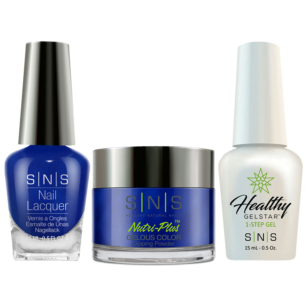 SNS 3 in 1 - AN16 Juniper Blue Gelous - Dip (1oz), Gel & Lacquer Matching