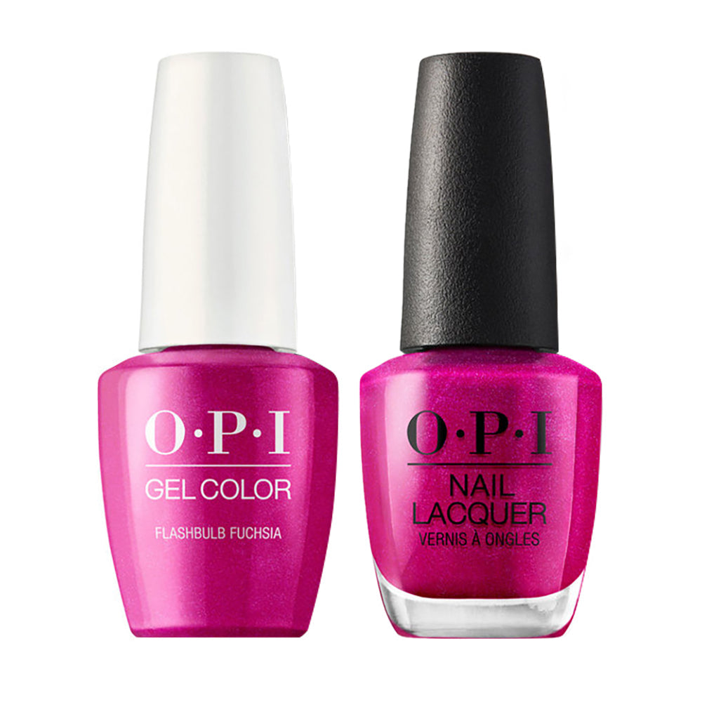 OPI Gel Nail Polish Duo Purple Colors - B31 Flashbulb Fuchsia
