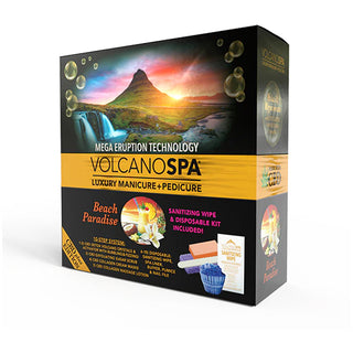 Volcano Spa Beach Paradise Pedicure Kit - Pedicure Spa Kit (10 step)