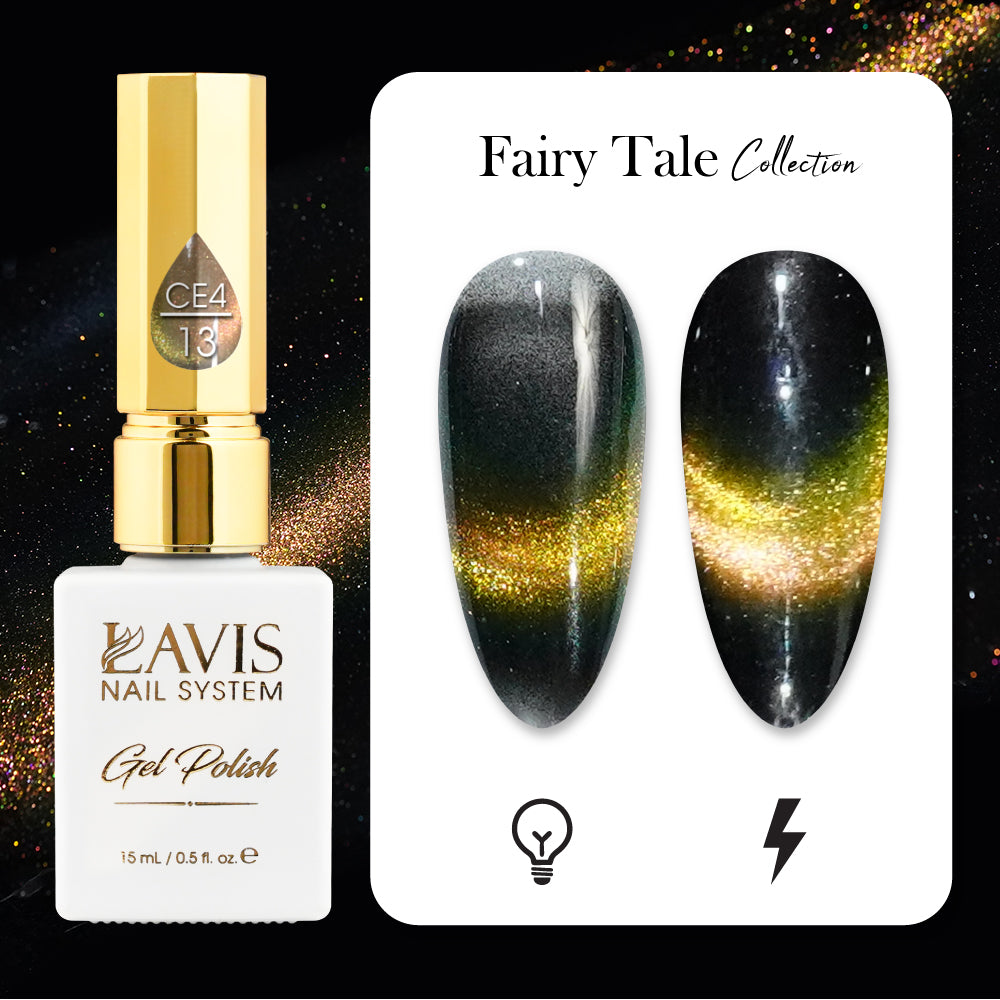 LAVIS Cat Eyes CE4 - 13 - Gel Polish 0.5 oz - Fairy Tale