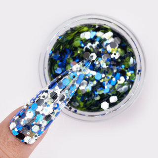 LDS Confetti Glitter Nail Art - CF03 - Touch The Sky - 0.5 oz