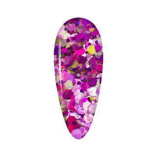 LDS Confetti Glitter Nail Art - CF02 - Hideaway - 0.5 oz