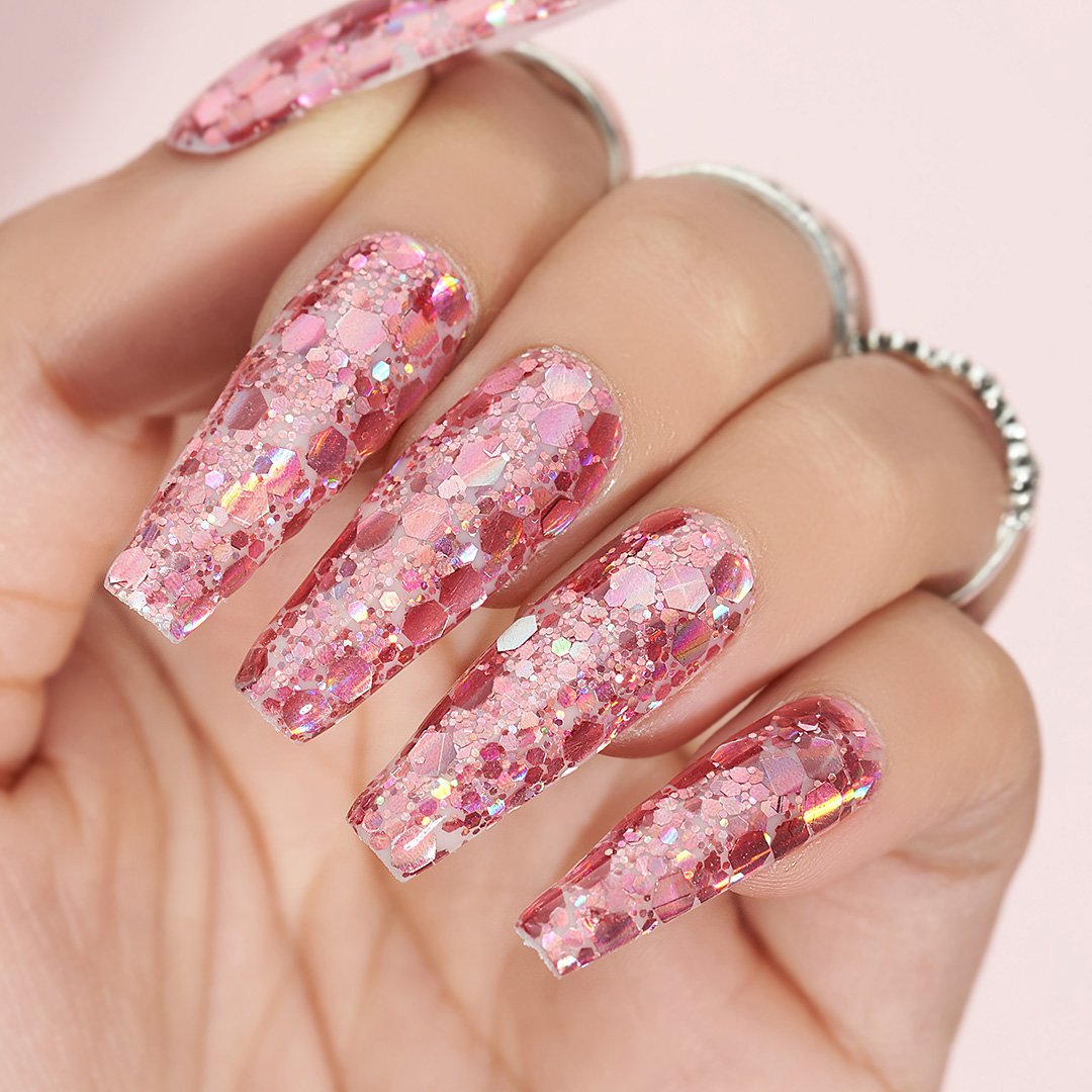 LDS Holographic Chunky Glitter Nail Art - DCG07 0.5 oz