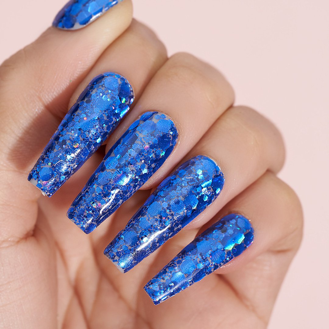 LDS Holographic Chunky Glitter Nail Art - DCG12 0.5 oz