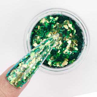 LDS Chameleon Glitter Nail Art - CL01 - Emerald - 0.5 oz