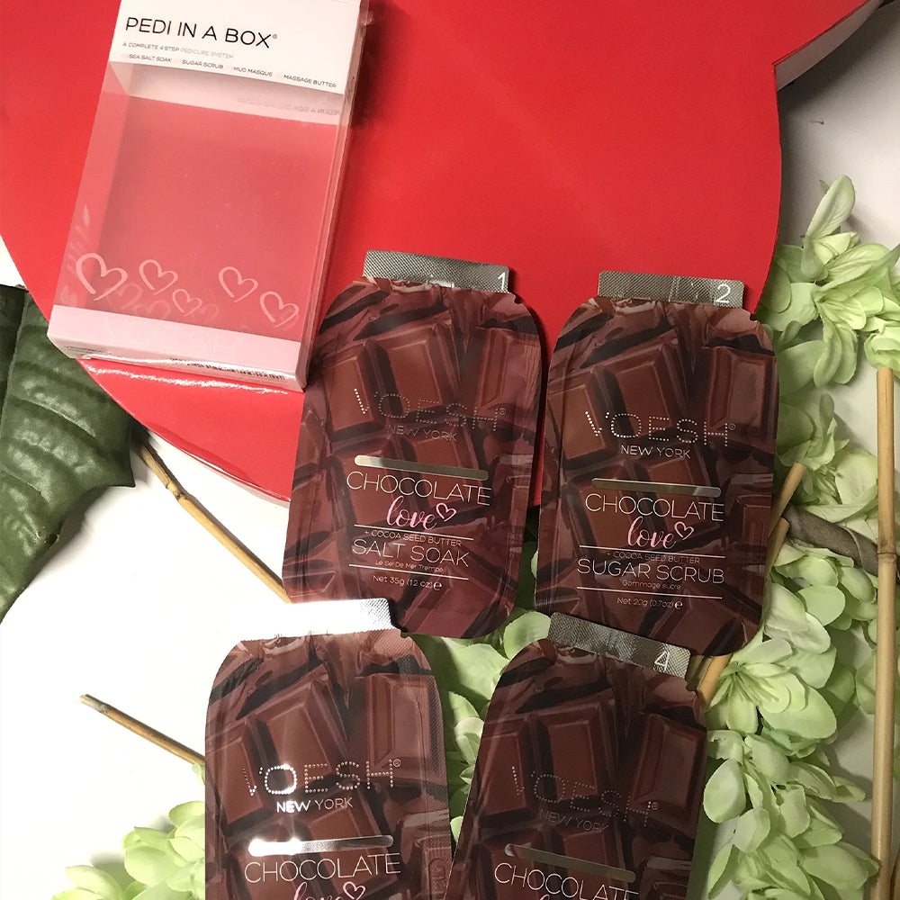 VOESH Pedicure in Box 4 Step Kit - Chocolate Love