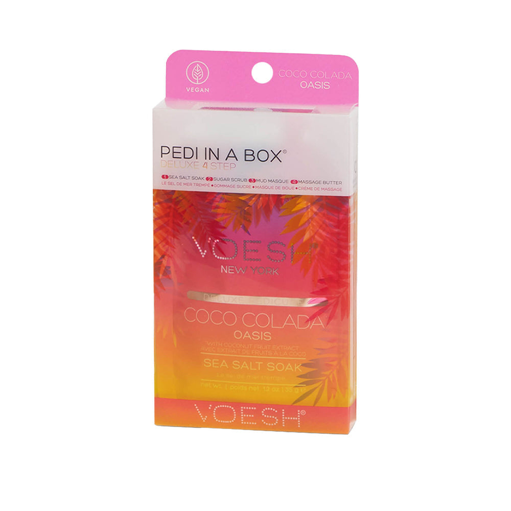VOESH Pedicure in Box 4 Step Kit - Coco Colada Oasis