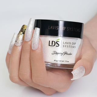  LDS Glitter Dipping Powder Nail Colors - 166 Elevate by LDS sold by Lavis Dip Systems Inc