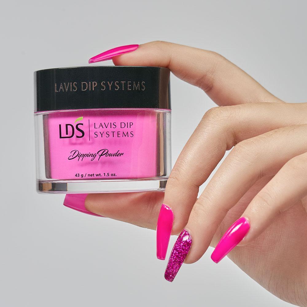 LDS Glitter Pink Dipping Powder Nail Colors - 169 Star Memoir