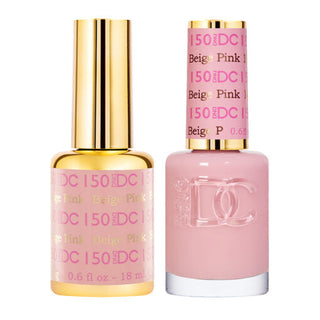 DND DC 150 Beige Pink  - DND DC Gel Polish & Matching Nail Lacquer Duo Set