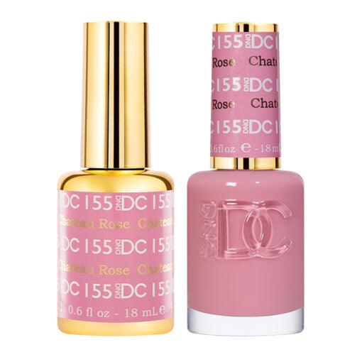 DND DC 155 Chateau Rose  - DND DC Gel Polish & Matching Nail Lacquer Duo Set