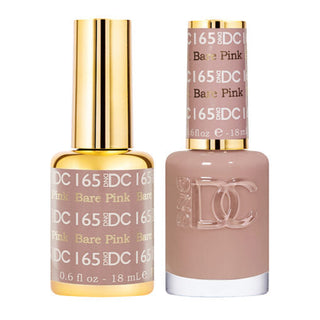 DND DC 165 Bare Pink - DND DC Gel Polish & Matching Nail Lacquer Duo Set