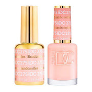 DND DC Gel Nail Polish Duo - 275 Orange, Coral Colors - Sandcastles