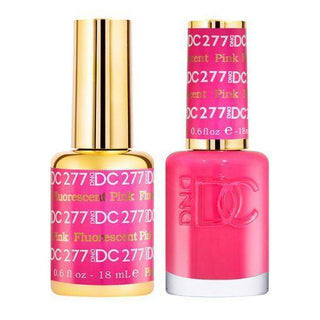  DND DC Gel Nail Polish Duo - 277 Pink Colors - Fluorescent Pink