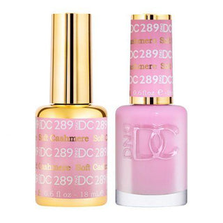  DND DC Gel Nail Polish Duo - 289 Pink Colors - Soft Cashmere