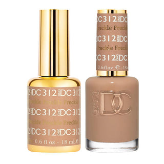 DND DC 312 Freckle  - DND DC Gel Polish & Matching Nail Lacquer Duo Set