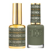 DND DC 323 Vintage - DND DC Gel Polish & Matching Nail Lacquer Duo Set