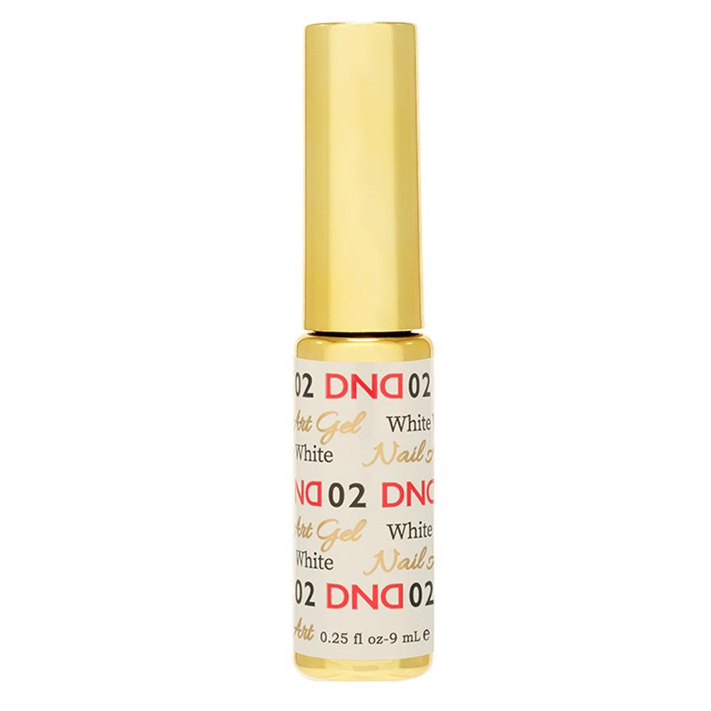 DND 02 White - Line Art Gel DND - Daisy Nail Designs