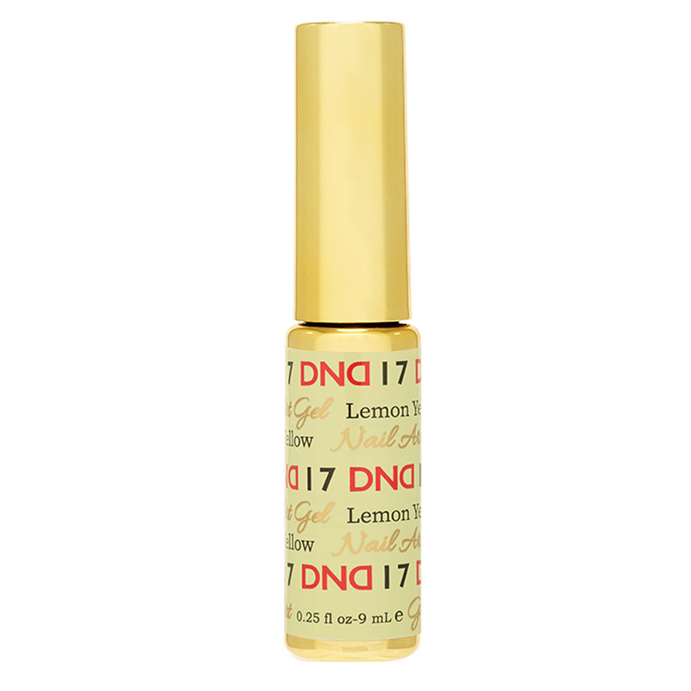 DND 17 Lemon Yellow - Line Art Gel DND - Daisy Nail Designs