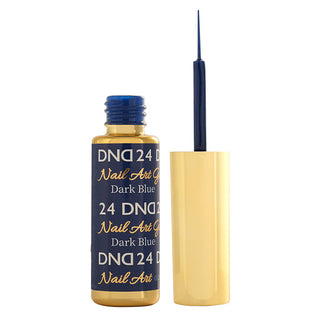 DND 24 Dark Blue - Line Art Gel DND - Daisy Nail Designs