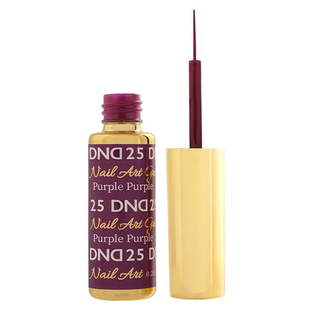 DND 25 Purple - Line Art Gel DND - Daisy Nail Designs