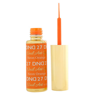 DND 27 Neon Orange - Line Art Gel DND - Daisy Nail Designs