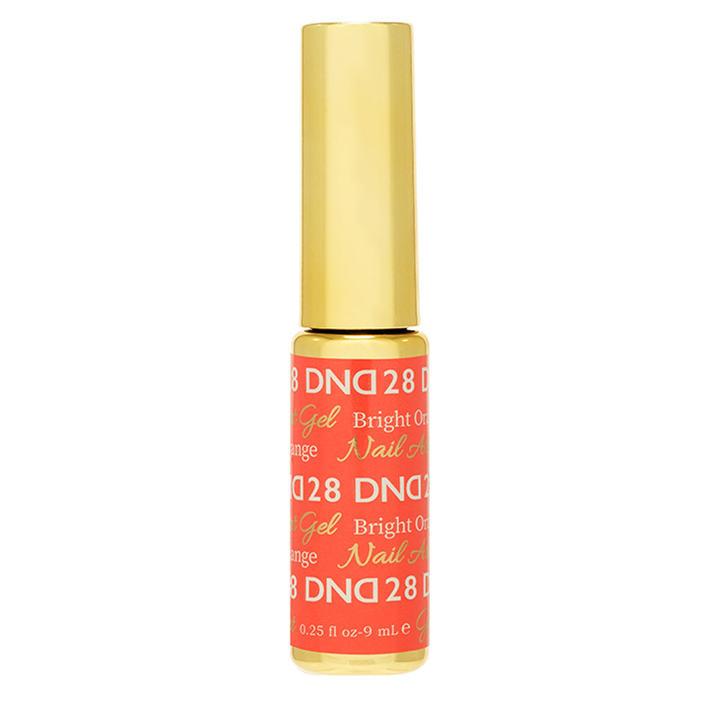 DND 28 Bright Orange - Line Art Gel DND - Daisy Nail Designs