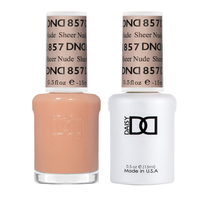 DND Gel Nail Polish Duo - 857 Sheer Nude