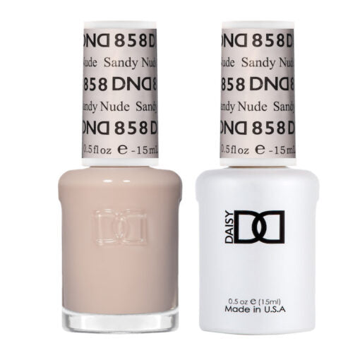 DND Gel Nail Polish Duo - 858 Sandy Nude