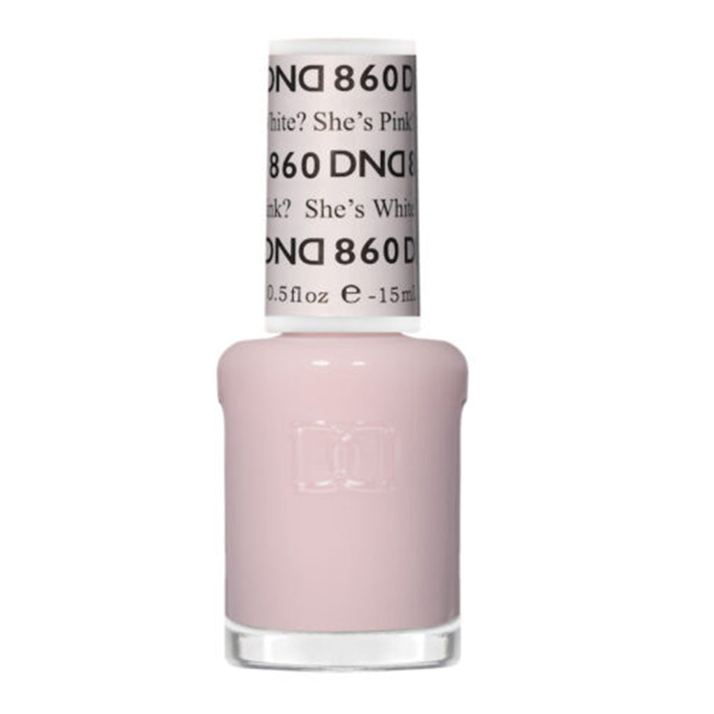 DND Nail Lacquer - 860 She's White? She's Pink?