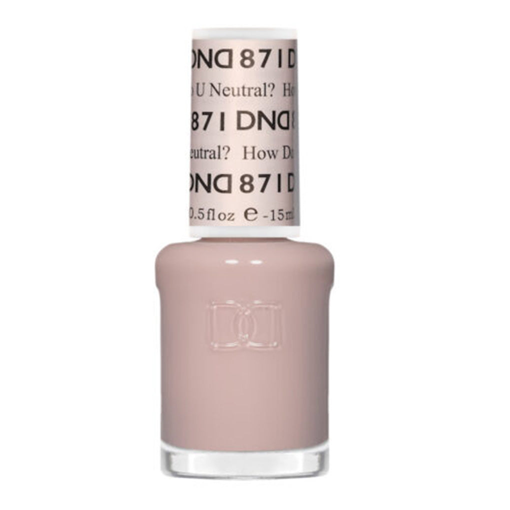 DND Nail Lacquer - 871 How Do U Neutral?