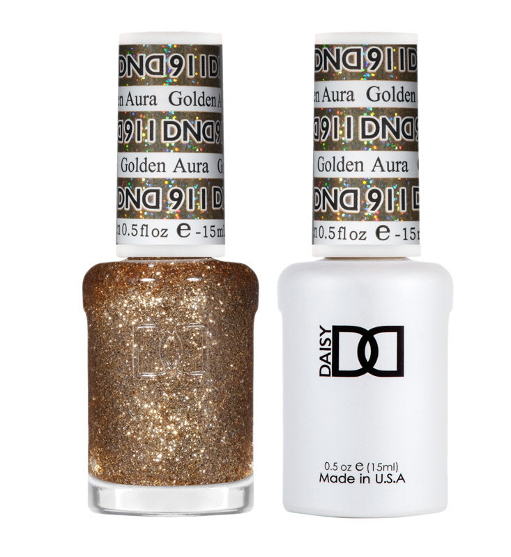 DND Gel Nail Polish Duo - 911 Golden Aura