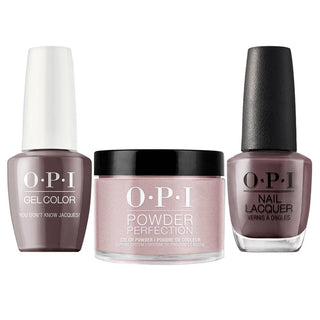 OPI 3 in 1 - F15 You Don't Know Jacques! - Dip, Gel & Lacquer Matching