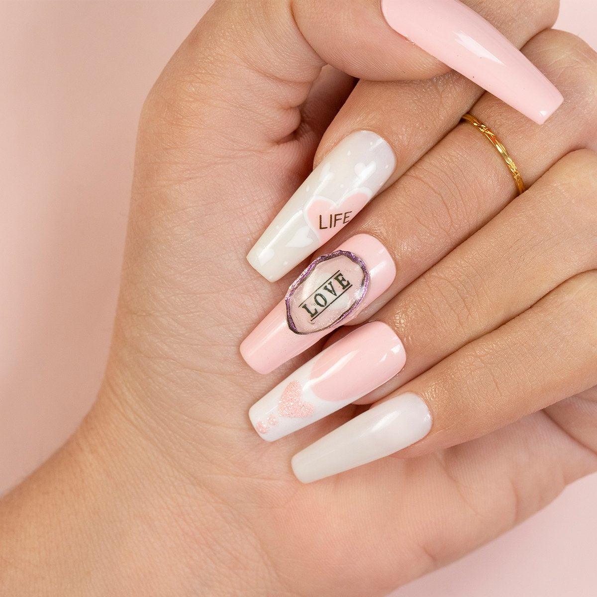 DND Gel Nail Polish Duo - 603 Neutral Colors - Dolce Pink by DND - Daisy Nail Designs sold by DTK Nail Supply