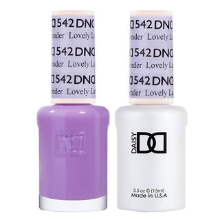 DND Gel Nail Polish Duo - 542 Purple Colors - Lovely Lavender by DND - Daisy Nail Designs sold by DTK Nail Supply