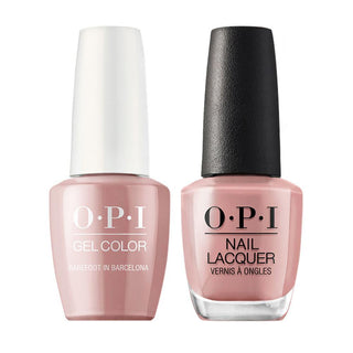 OPI Gel Nail Polish Duo Pink Colors - E41 Barefoot in Barcelona