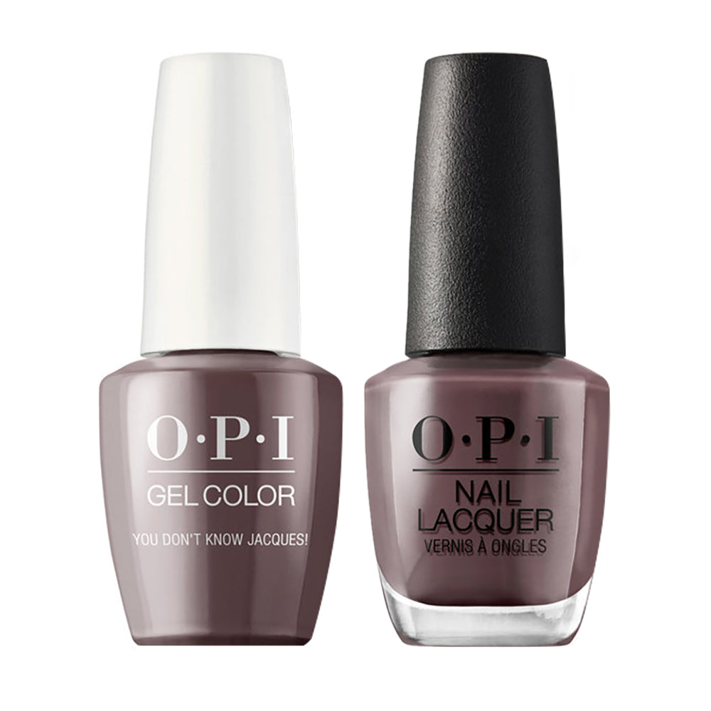 OPI Gel Nail Polish Duo Brown Colors - F15 You Don't Know Jacques!