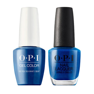 OPI Gel Nail Polish Duo Blue Colors - F84 Do You Sea What I Sea?