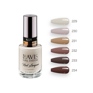  Lavis Healthy Nail Lacquer Fall Winter Set N1 (6 colors): 229, 230, 231, 232, 233, 234