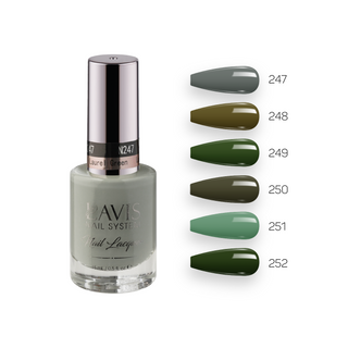  Lavis Healthy Nail Lacquer Fall Winter Set N3 (6 colors): 247, 248, 248, 250, 251, 252