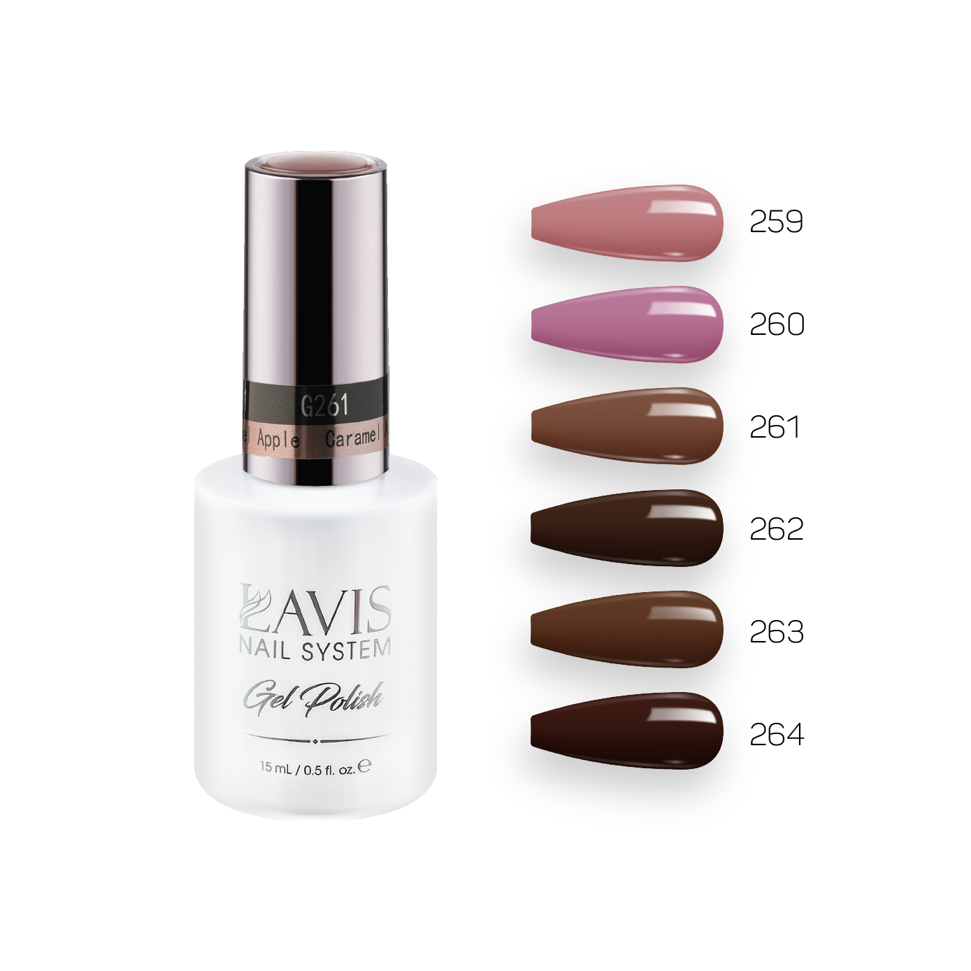  Lavis Gel Fall Winter Set G4 (6 colors): 259, 260, 261, 262, 263, 264