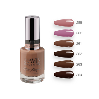  Lavis Healthy Nail Lacquer Fall Winter Set N4 (6 colors): 259, 260, 261, 262, 263, 264