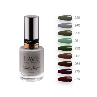  Lavis Healthy Nail Lacquer Fall Winter Set N5 (9 colors): 239, 240, 250, 251, 252, 263, 264, 275, 276