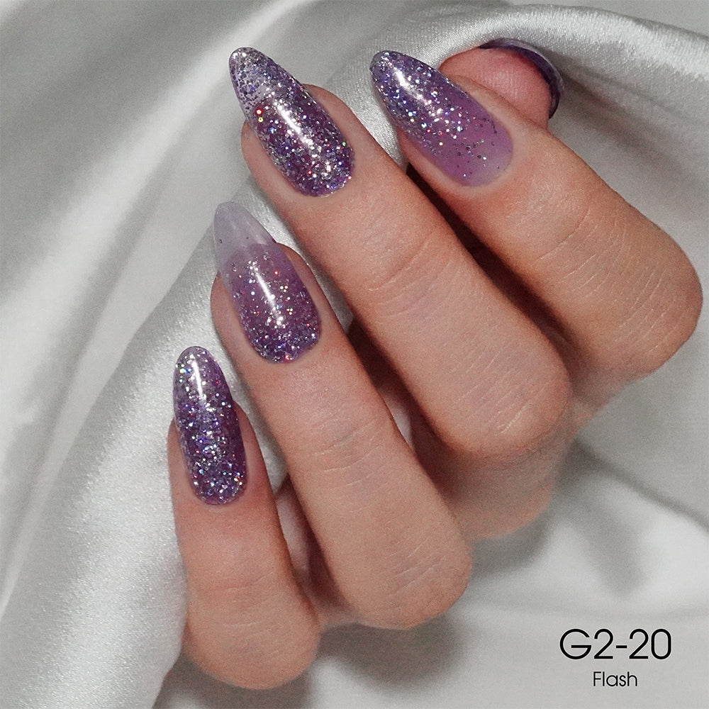 LAVIS Glitter G02 - 20 - Gel Polish 0.5 oz - Pillow Talk Collection