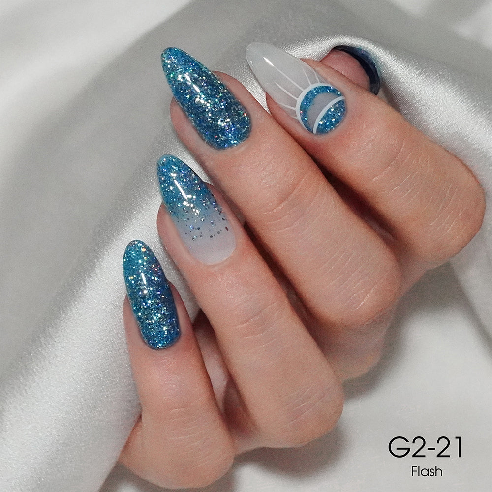 LAVIS Glitter G02 - 21 - Gel Polish 0.5 oz - Pillow Talk Collection